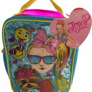 Nickelodeon Jojo siwa Girls shiny metalic lunchbox